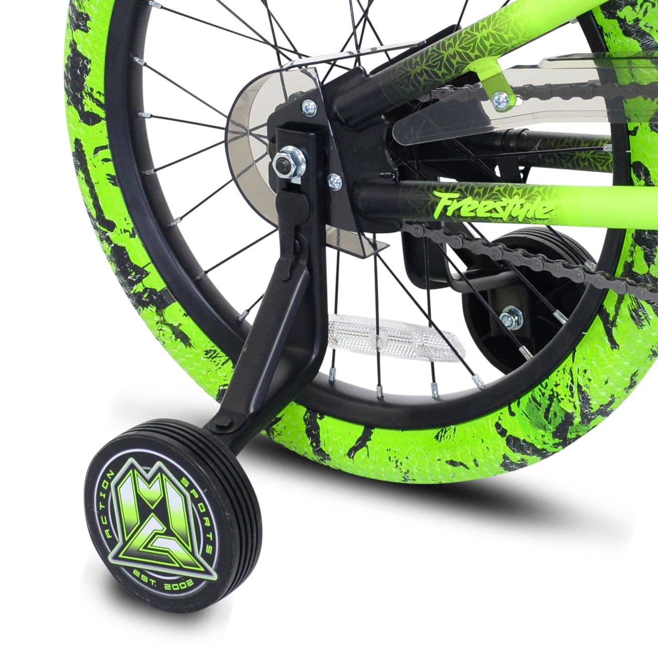 18" Kent Madd Gear BMX Child Bike, Kids Ages 6-12 Years, Black and Green - Image 11