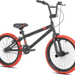 Kent Dread BMX Child Bike, 20" Wheels, Kids Ages 7-13 Years, Black/Red