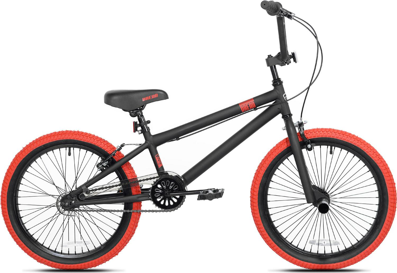 Kent Dread BMX Child Bike, 20" Wheels, Kids Ages 7-13 Years, Black/Red - Image 4