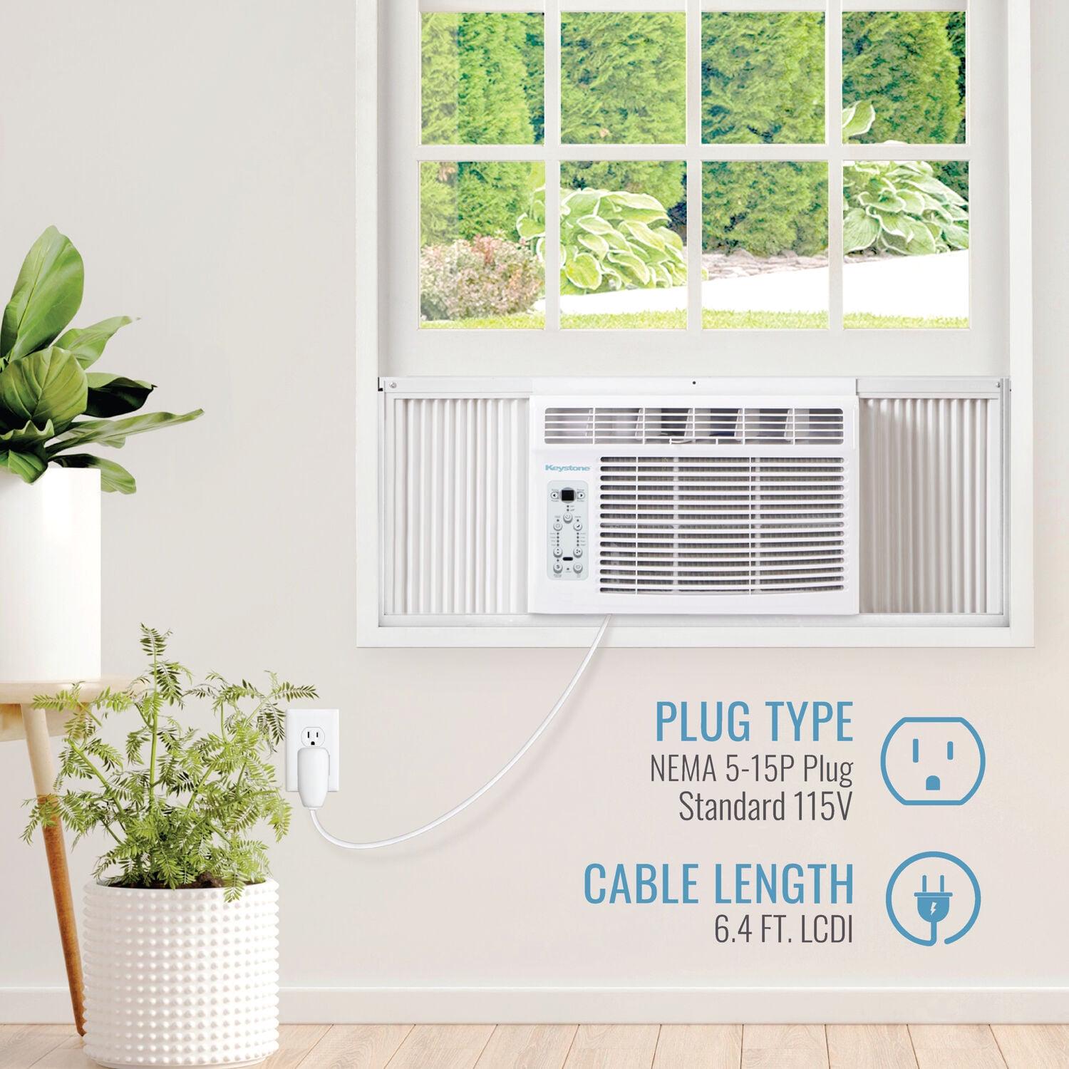 Keystone 12,000 BTU 115-volt Window Air Conditioner with Remote, White, KSTAW12BE - Image 9