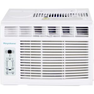 Keystone 12,000 BTU 550 Sq ft. Window-Mount Air Conditioner with remote control, white, KSTAW12CE
