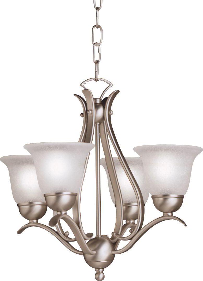 2019NI Kichler Lighting Dover - 4 Light Chandelier - With Transitional Inspirations - 16 Inches Tall By 18 Inches Wide -Traditional Installation