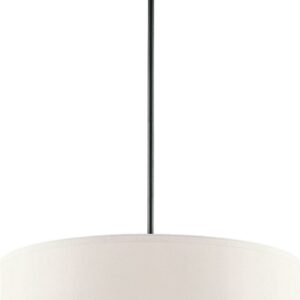 42122BK Kichler Lighting 3 light Convertible Pendant - with Transitional inspirations - 6 inches tall by 24 inches wide-Black Finish