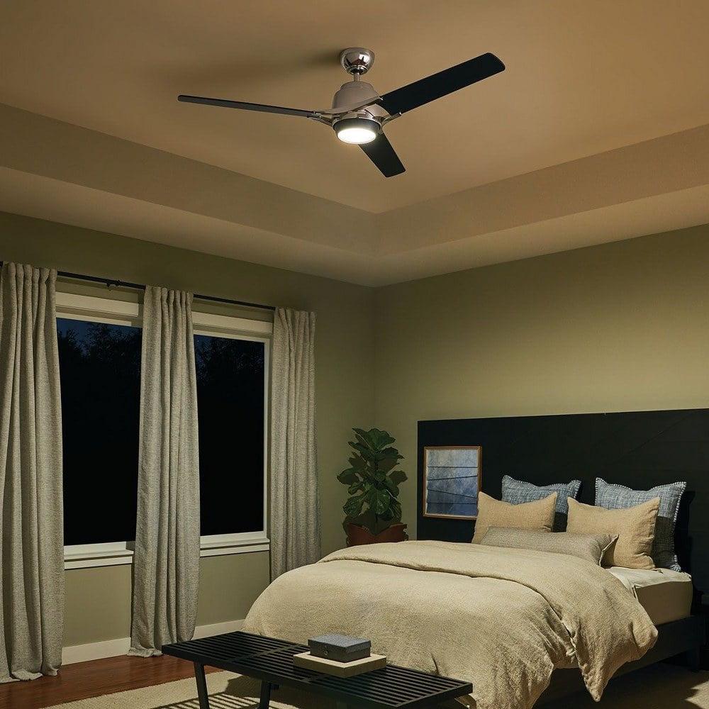 300060PN-Kichler Lighting-Zeus - Ceiling Fan with Light Kit - 18 inches tall by 60 inches wide-Polished Nickel Finish - Image 3