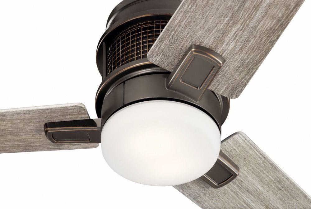 300352OZ Kichler Lighting Chiara - Ceiling Fan with Light Kit - with Utilitarian inspirations - 10.5 inches tall by 52 inches wide-Olde Bronze Finish - Image 3