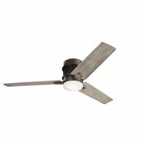 300352OZ Kichler Lighting Chiara - Ceiling Fan with Light Kit - with Utilitarian inspirations - 10.5 inches tall by 52 inches wide-Olde Bronze Finish