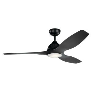 310360SBK-Kichler Lighting-Jace - Ceiling Fan with Light Kit - with Contemporary inspirations - 15.25 inches tall by 60 inches wide-Black Finish-Satin