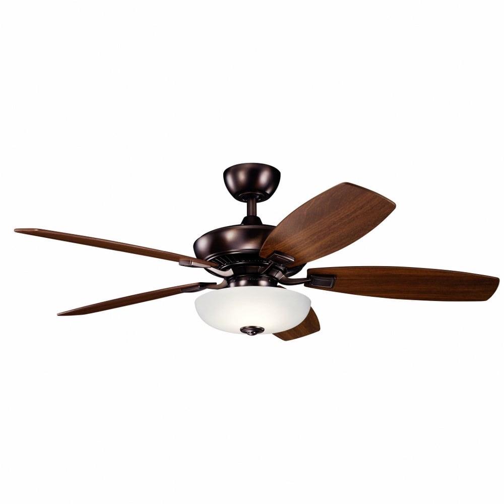 330013MWH-Kichler Lighting-Canfield Pro - Ceiling Fan with Light Kit - with Traditional inspirations - 18.5 inches tall by 52 inches wide-Matte White - Image 2