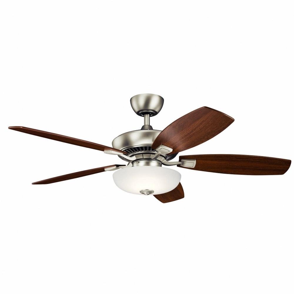 330013MWH-Kichler Lighting-Canfield Pro - Ceiling Fan with Light Kit - with Traditional inspirations - 18.5 inches tall by 52 inches wide-Matte White - Image 3