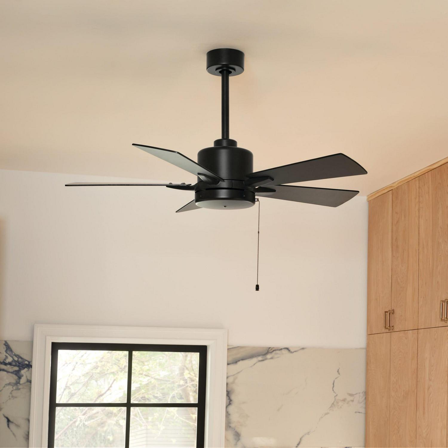 330241SBK-Kichler Lighting-Lucian II - Ceiling Fan - with Transitional inspirations - 13.5 inches tall by 42 inches wide-Satin Black Finish - Image 6