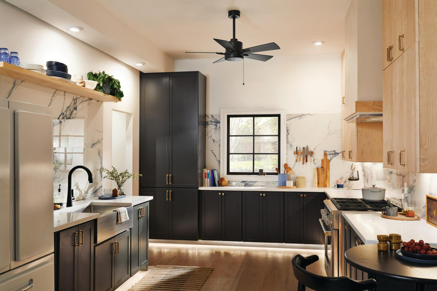 330241SBK-Kichler Lighting-Lucian II - Ceiling Fan - with Transitional inspirations - 13.5 inches tall by 42 inches wide-Satin Black Finish - Image 4