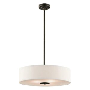 42121OZ Kichler Lighting 3 light Inverted Pendant - with Transitional inspirations - 5.5 inches tall by 20 inches wide-Olde Bronze Finish