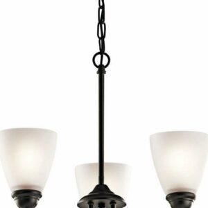 43637OZ-Kichler Lighting-Jolie - 3 Light Mini Chandelier - with Transitional inspirations - 18 inches tall by 18 inches wide-Olde Bronze