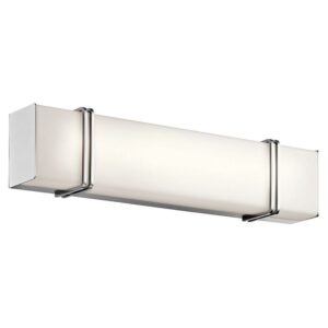 45838CHLED Kichler Lighting Impello - 1 Light Linear Bath Vanity Approved for Damp Locations - with Contemporary inspirations - 24.25 inches