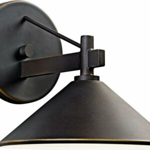 Kichler 49059OZ Ripley 1-Light Outdoor Wall Light - 7.37H in. Bronze