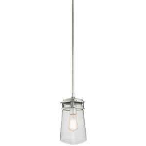49447BA-Kichler Lighting-Lyndon - 1 light Outdoor Pendant - with Coastal inspirations - 11.75 inches tall by 6 inches wide-Brushed Aluminum Finish