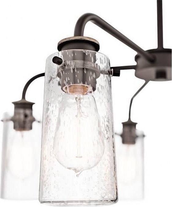 43058CLP Kichler Lighting Braelyn - 5 Light Medium Chandelier - with Vintage Industrial inspirations - 11.25 inches tall by 25 inches wide-Classic - Image 2