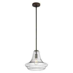 42328OZCS-Kichler Lighting-Everly - 1 light Pendant - with Transitional inspirations - 11 inches tall by 12.5 inches wide-Olde Bronze Finish