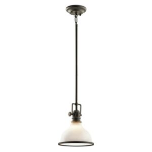 43764OZ Kichler Lighting Hatteras Bay - 1 light Pendant - with Vintage Industrial inspirations - 10.25 inches tall by 8 inches wide-Olde Bronze Finish