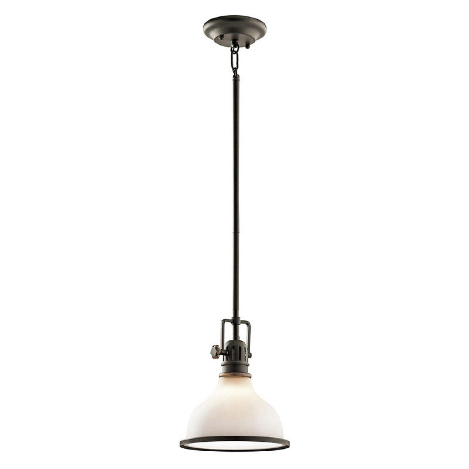 43764OZ Kichler Lighting Hatteras Bay - 1 light Pendant - with Vintage Industrial inspirations - 10.25 inches tall by 8 inches wide-Olde Bronze Finish - Image 2