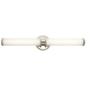 45685PNLED-Kichler Lighting-Indeco - 2 Light Linear Bath Vanity Approved For Damp Locations - With Transitional Inspirations - 5 Inches Tall By 27
