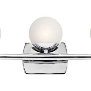 3 Light Bath Vanity In Mid-Century Modern Style-7.75 Inches Tall And 24.5 Inches Wide Kichler Lighting 45582Ch