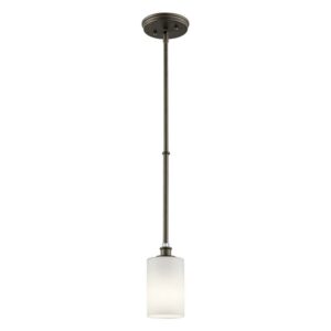 43927OZL18-Kichler Lighting-Joelson - 1 Light Mini Pendant - with Transitional inspirations - 19 inches tall by 4 inches wide-Olde Bronze Finish-LED