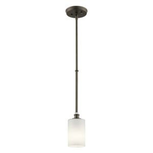 43927OZ Kichler Lighting Joelson - 1 Light Mini Pendant - with Transitional inspirations - 19 inches tall by 4 inches wide-Olde Bronze