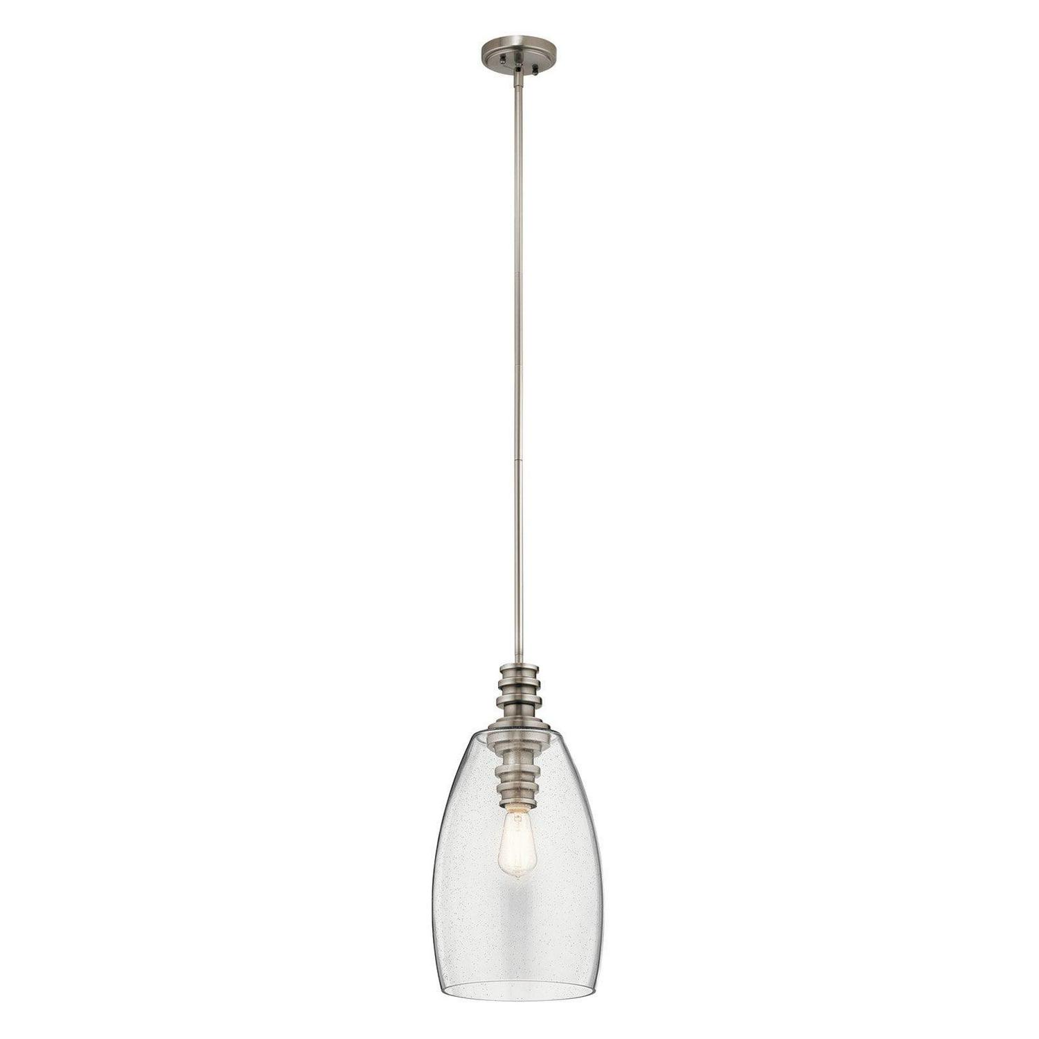 43090CLP Kichler Lighting Lakum - 1 light Pendant - with Transitional inspirations - 19.75 inches tall by 10 inches wide-Classic Pewter Finish - Image 2