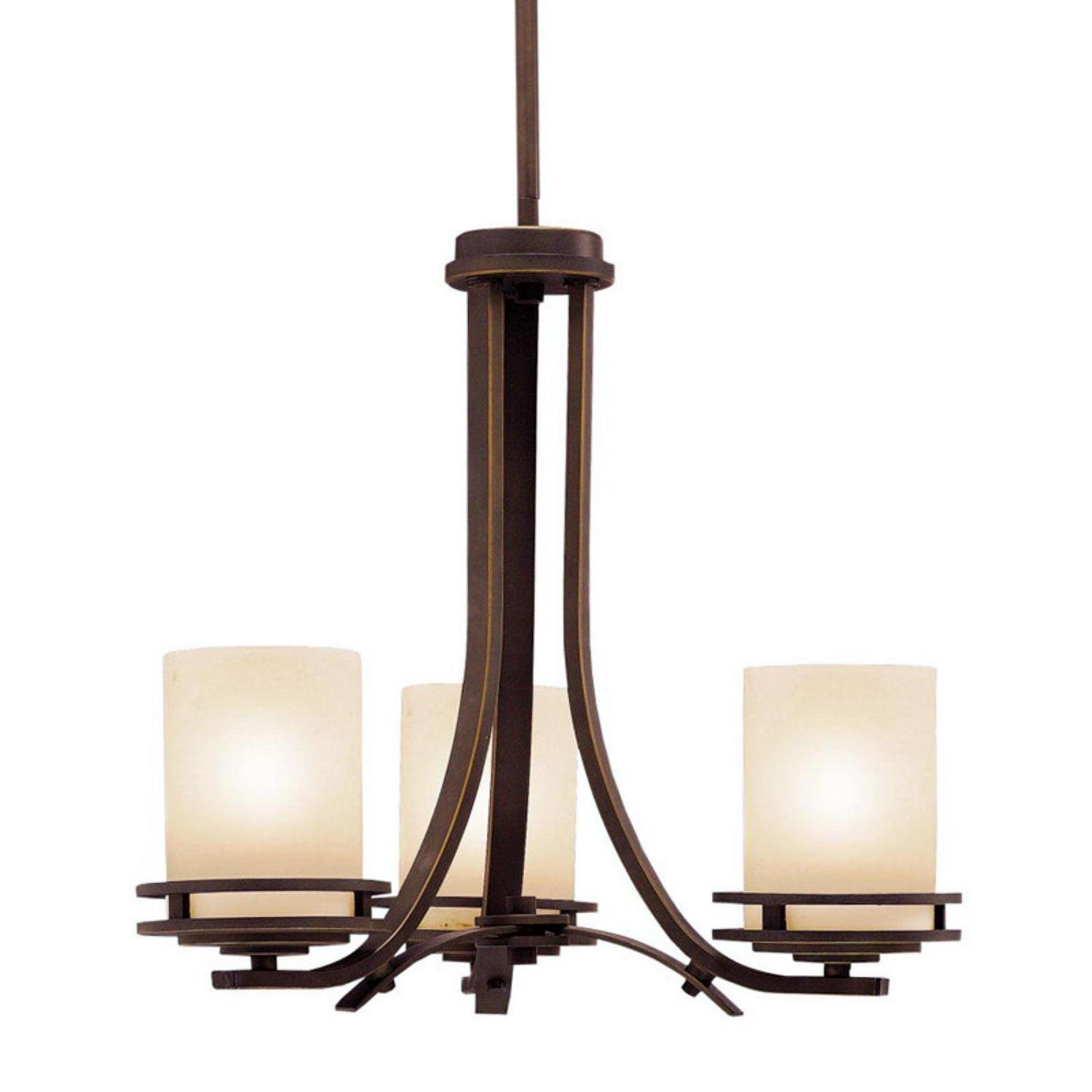 1671OZ Kichler Lighting Hendrik - 3 light Chandelier - with Soft Contemporary inspirations - 16.75 inches tall by 19 inches wide-Olde Bronze Finish