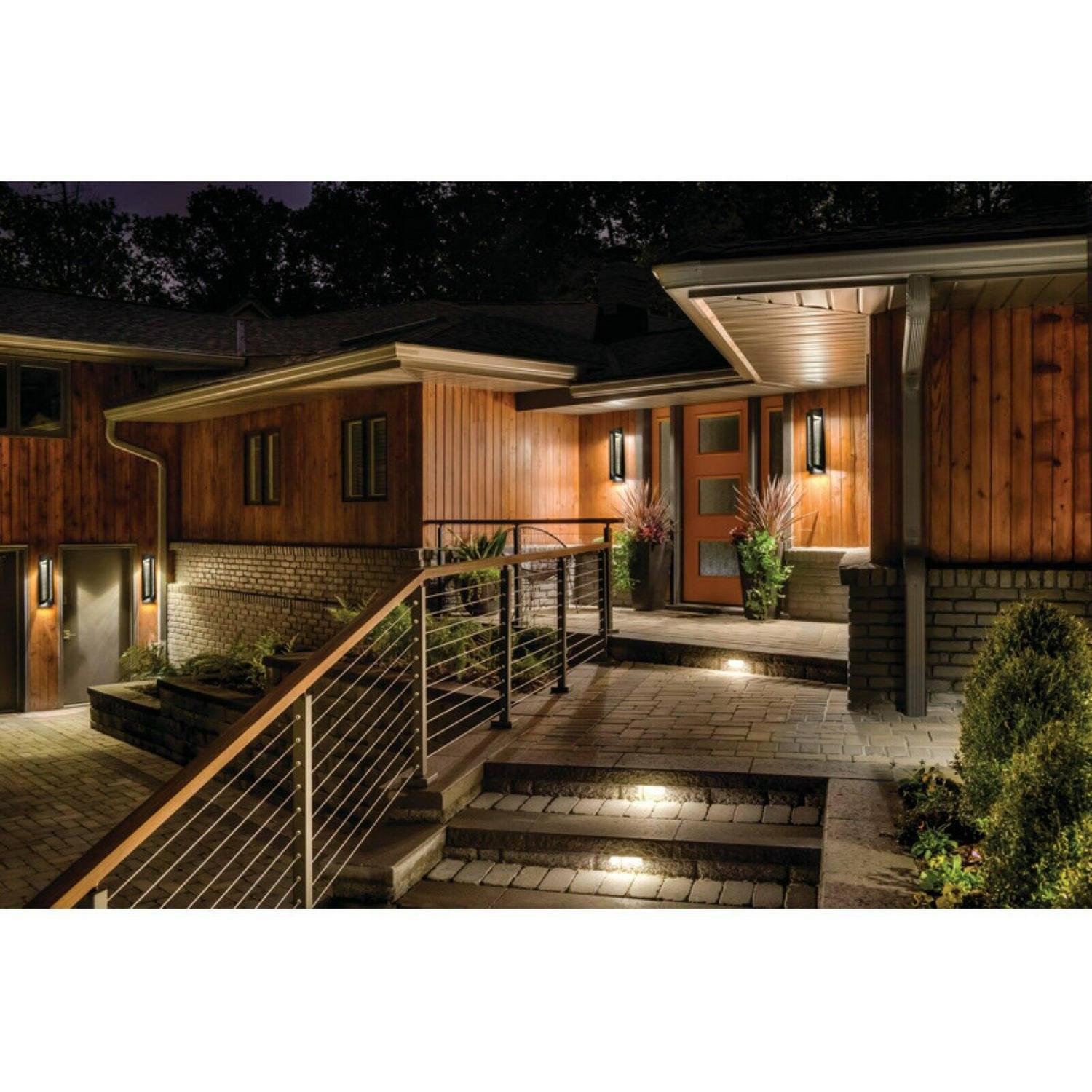 49945OZLED-Kichler Lighting-River Path - 7.5W 1 LED Medium Outdoor Wall Lantern - 5.5 inches wide-Olde Bronze Finish - Image 4