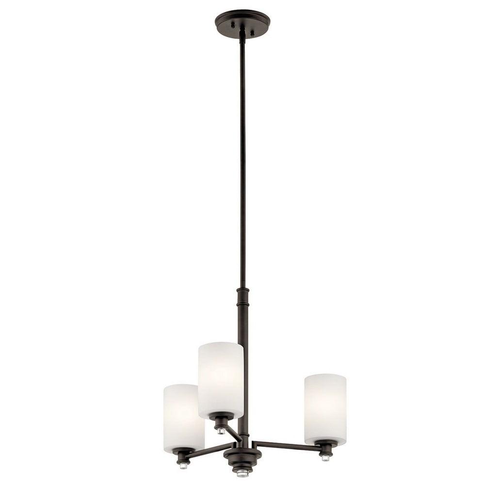 43922OZL18-Kichler Lighting-Joelson - 3 Light Small Chandelier - with Transitional inspirations - 18.5 inches tall by 20 inches wide-Olde Bronze