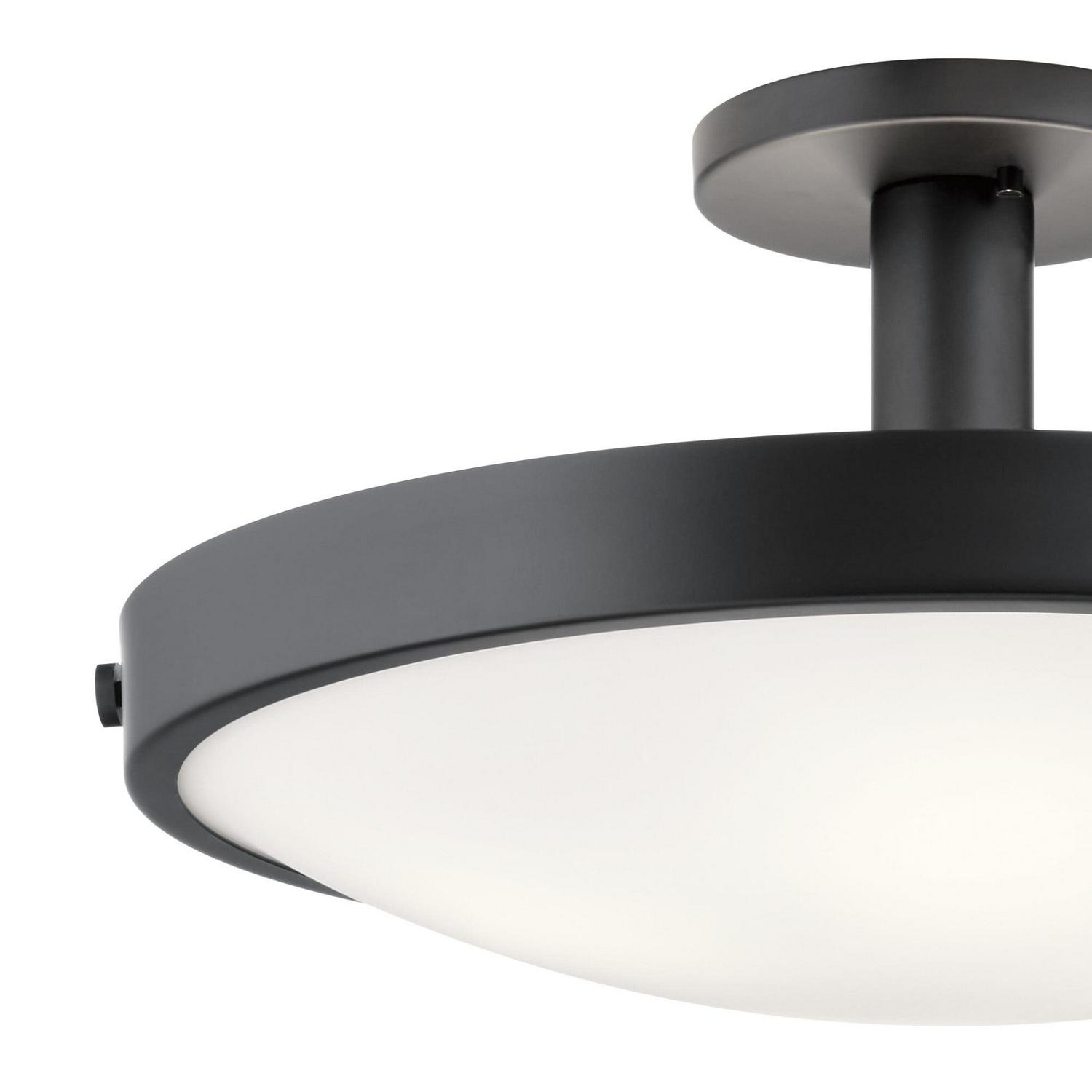 42246BK-Kichler Lighting-Lytham - 4 Light Semi-Flush Mount In Soft Contemporary Style-10.75 Inches Tall and 20.5 Inches Wide - Image 2