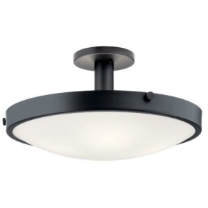 42246BK-Kichler Lighting-Lytham - 4 Light Semi-Flush Mount In Soft Contemporary Style-10.75 Inches Tall and 20.5 Inches Wide
