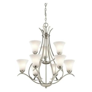 Kichler Lighting - Nine Light Chandelier - Keiran - 9 Light 2-Tier Chandelier -
