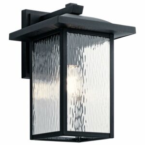 49926BKT Kichler Lighting Capanna - 1 light X-Large Outdoor Wall Lantern - with Transitional inspirations - 16 inches tall by 10.5 inches