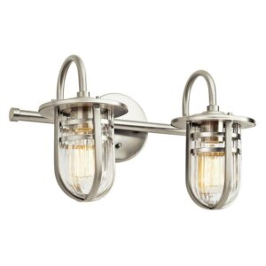 Kichler Lighting - Wall Mt Bath 2 Arm - Caparros - 2 Light Transitional Bath