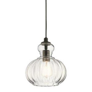 1 Light Mini Pendant 8.75 Inches Wide-Olde Bronze Finish -Traditional Installation Kichler Lighting 43956Oz