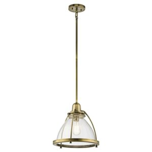 Silberne 10" Pendant in Natural Brass
