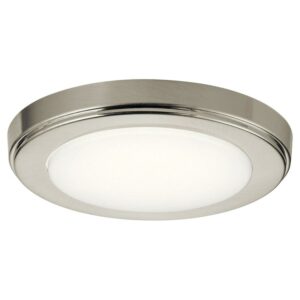 24W 1 Led Round Flush Mount 1 Inches Tall By 13 Inches Wide-Brushed Nickel Finish-3000 Color Temperature Kichler Lighting 44248Niled30