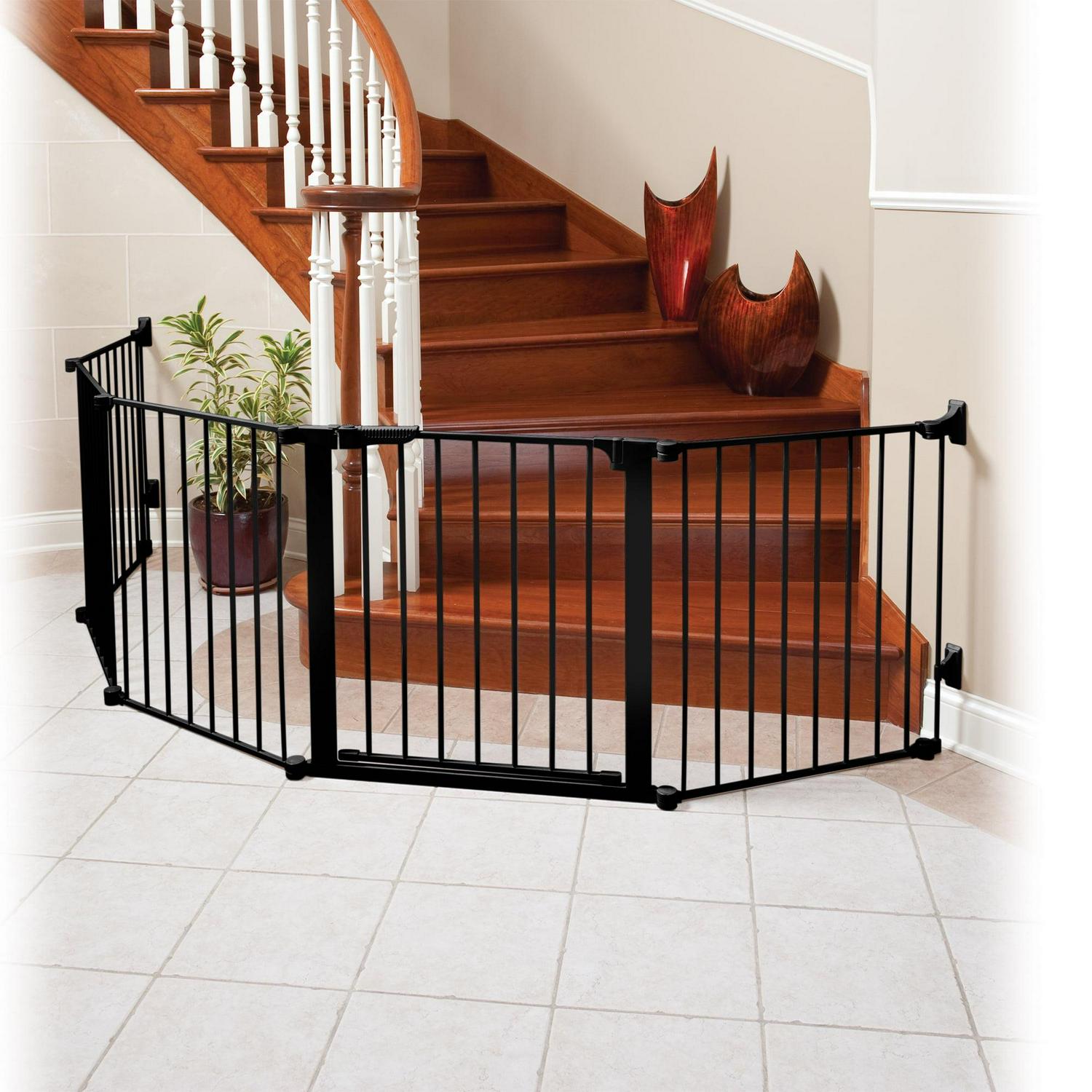 KidCo Custom Fit Auto Closing ConfigureGate Baby Gate w/ 30 In Door, Black - Image 9