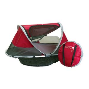 KidCo P3010 - Peapod Portable Foldable Mesh Toddler Travel Tent & Storage Bag, Play Tent, Ages 6 Months - 3 Years (Cranberry)