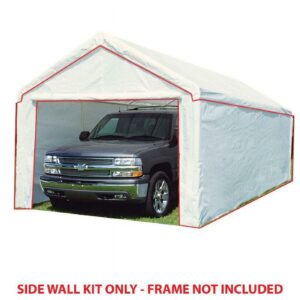 King Canopy 10' x 27' Carport Canopy Sidewall Kit w/ Flaps