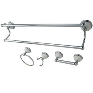 Kingston Brass Victorian 4-Piece Bathroom Hardware Set, Polished Chrome