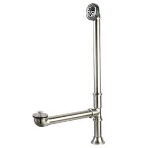 Kingston Brass CC2088 Vintage Brass Lift and Turn Tub Waste and Overflow in Brushed Nickel