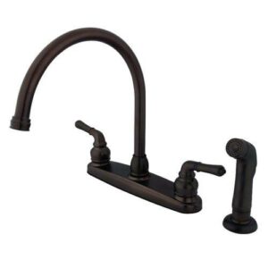 Kingston Brass Magellan Centerset Double Handle Kitchen Faucet