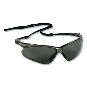 KLEENGUARD 28635 Polarized Safety Glasses, Wraparound Smoke Polycarbonate Lens, Scratch-Resistant