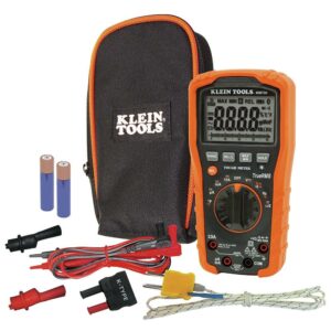 Klein Tools True RMS Auto-Ranging LCD Multimeter 1 pk