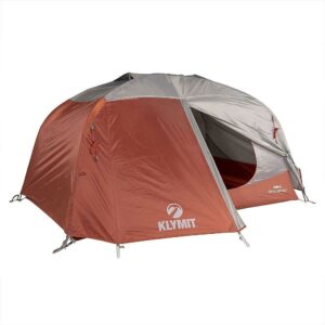 Klymit Cross Canyon 2 Person 3 Season Dome Camping Tent, Red