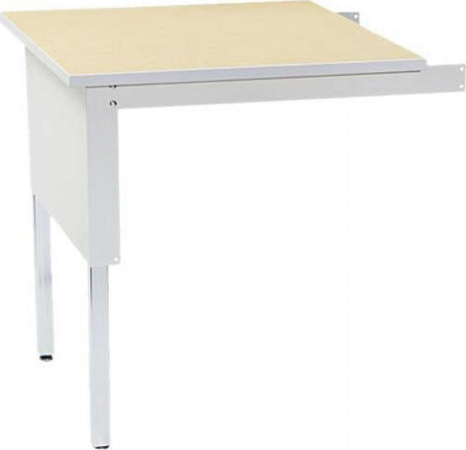 Kwik-File, MLNTB30PG, Mailflow-to-Go Mailroom Corner Table, 1 Each